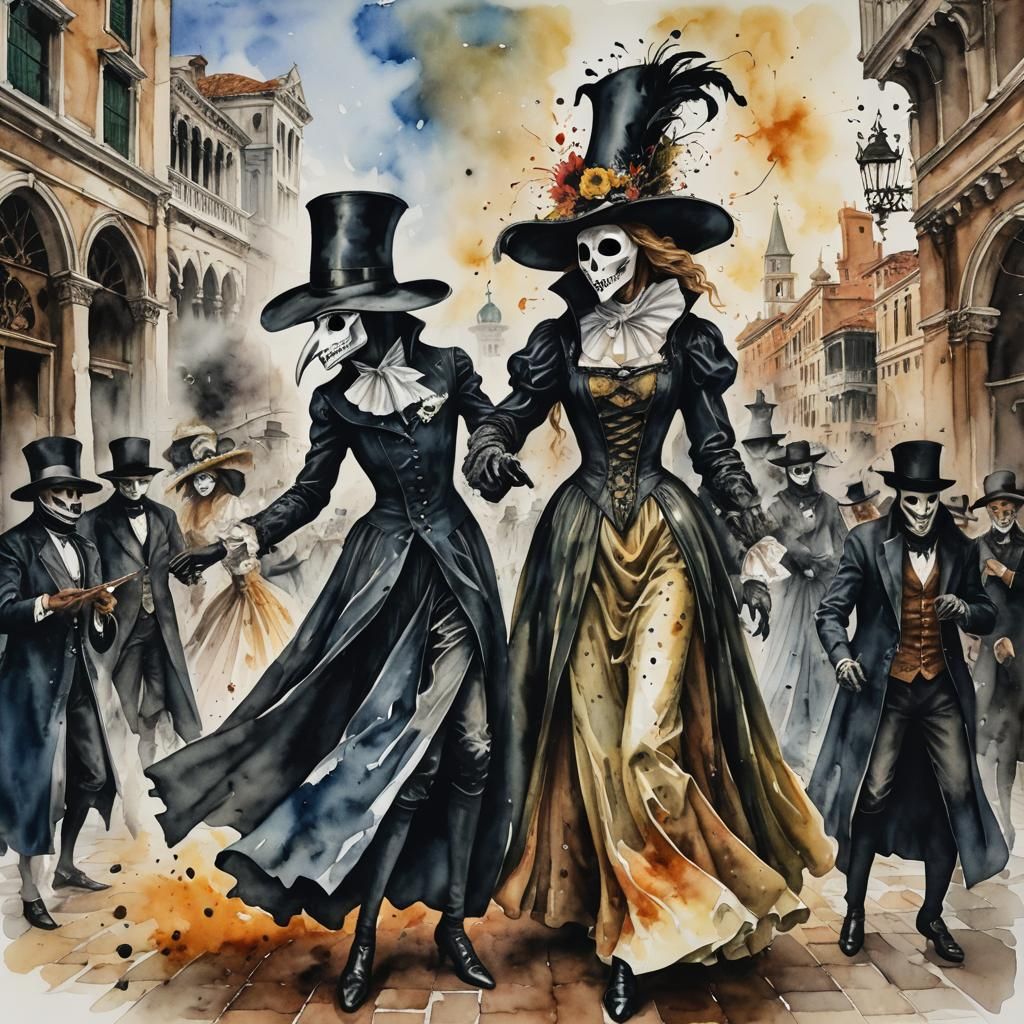 Plague Bacchanal: A Dance of Plague Doctoress and her compan...