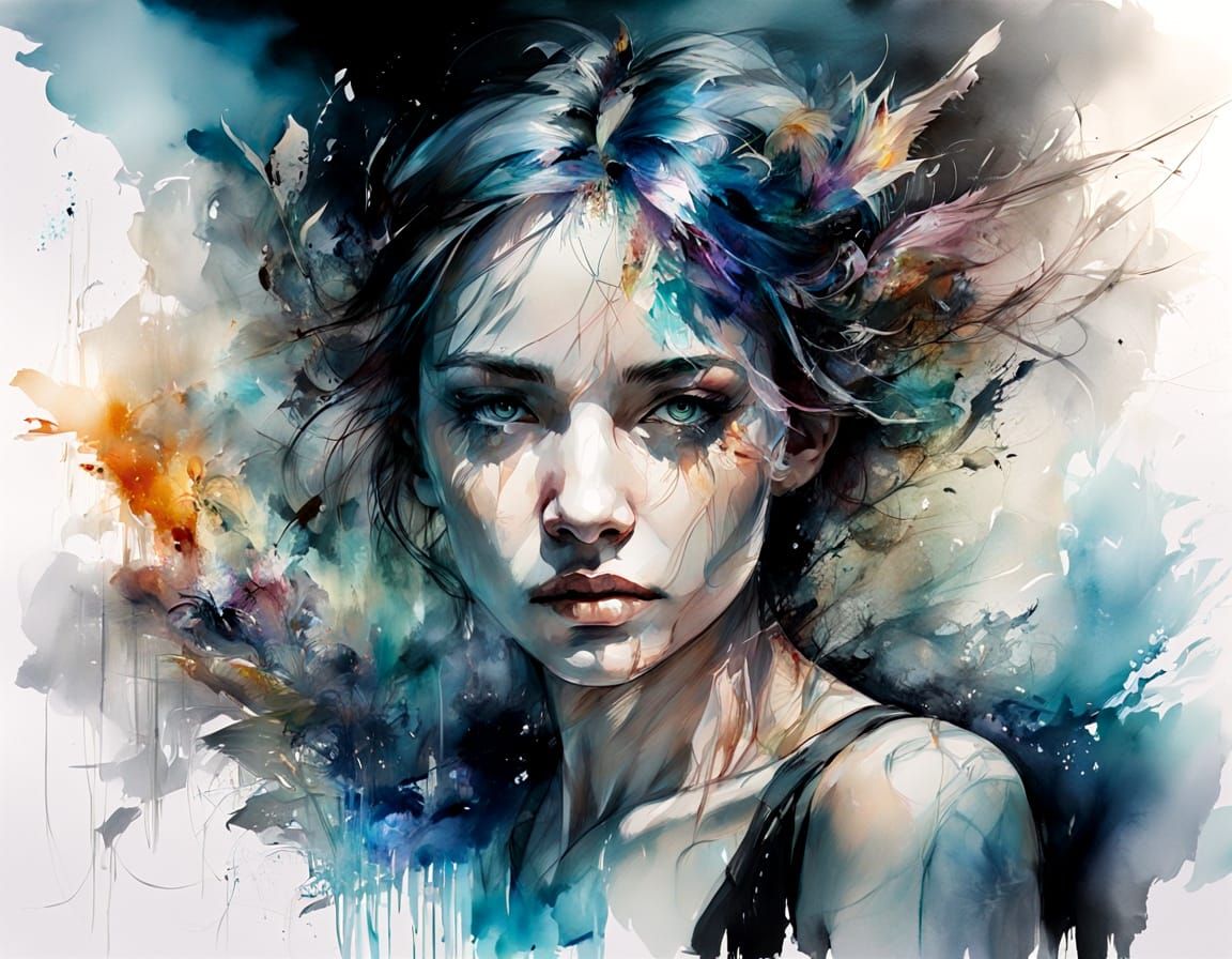 Mythical Ocean Glass Creature Illuminated by Backlight