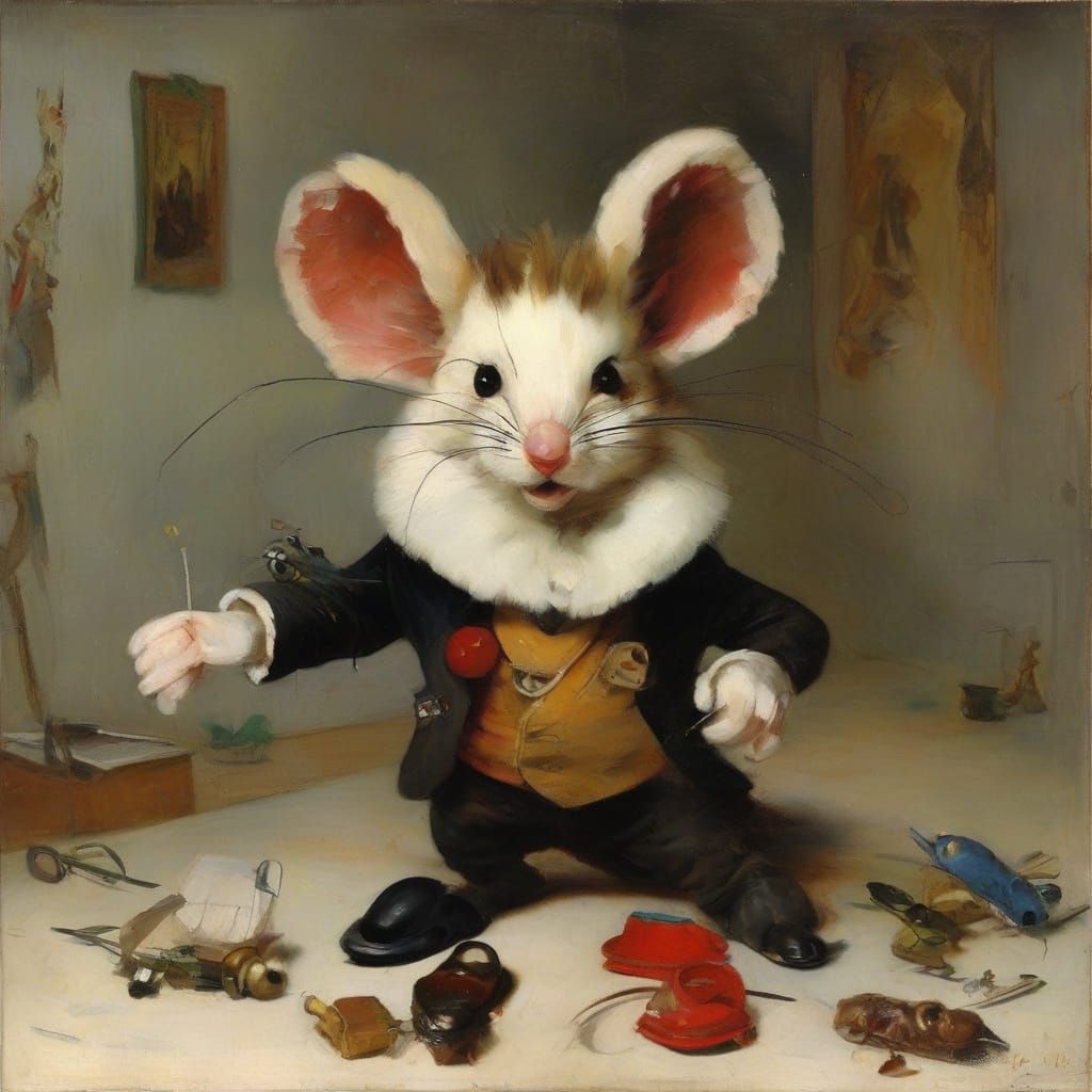 Angry Napoleon Mouse Evil Stuffed Animals by Kandinsky & Rem...
