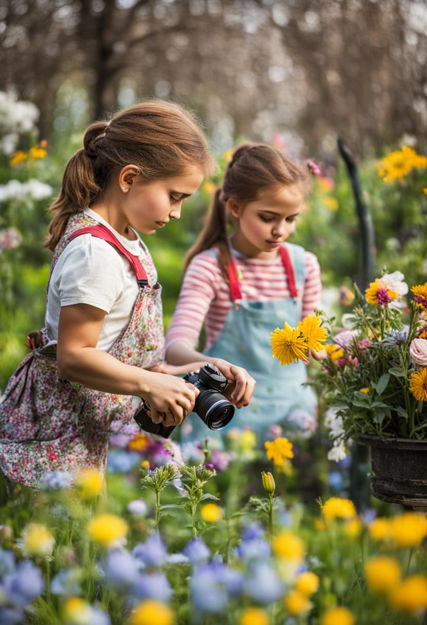 Angels in the garden