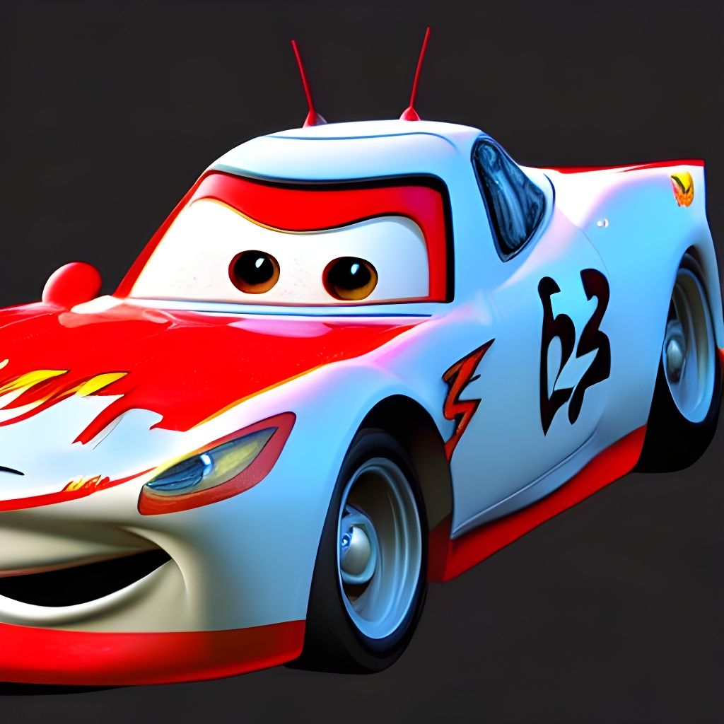 3D Render of Lightning McQueen