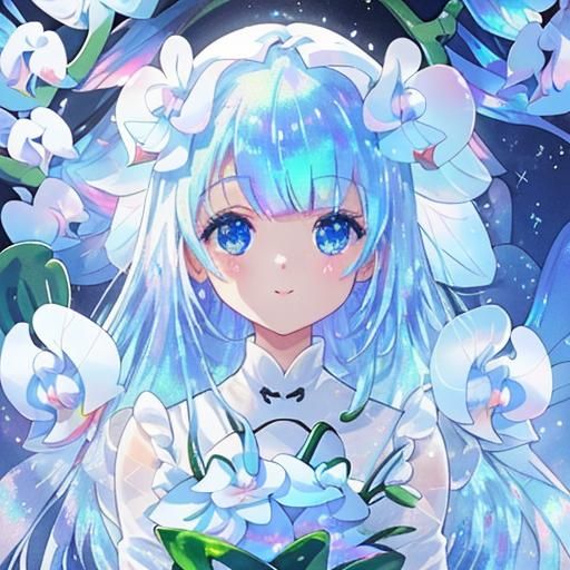 Hyperrealistic Silk Orchids in Synthwave Style