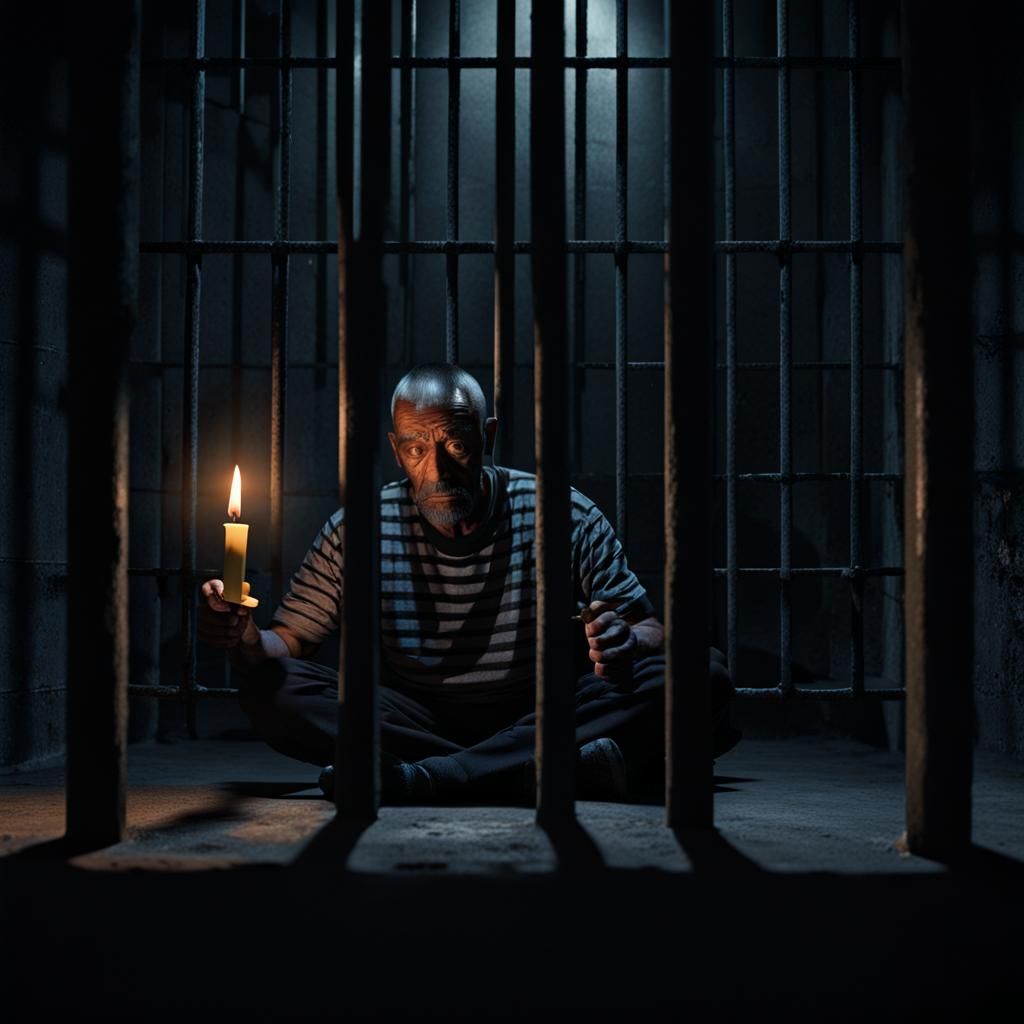 Candlelight in a Dark Prison Cell