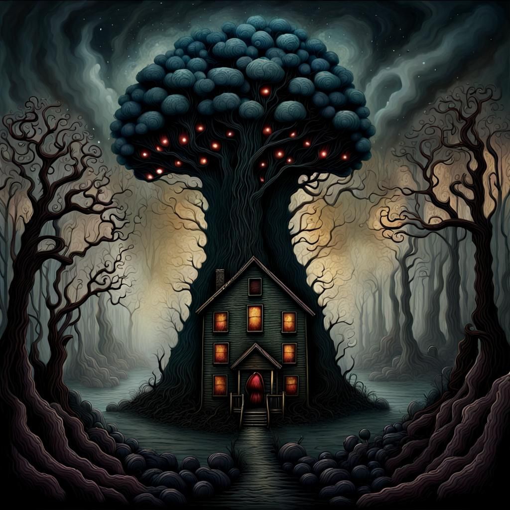 Intricate Digital Painting of Despair and Sorrow