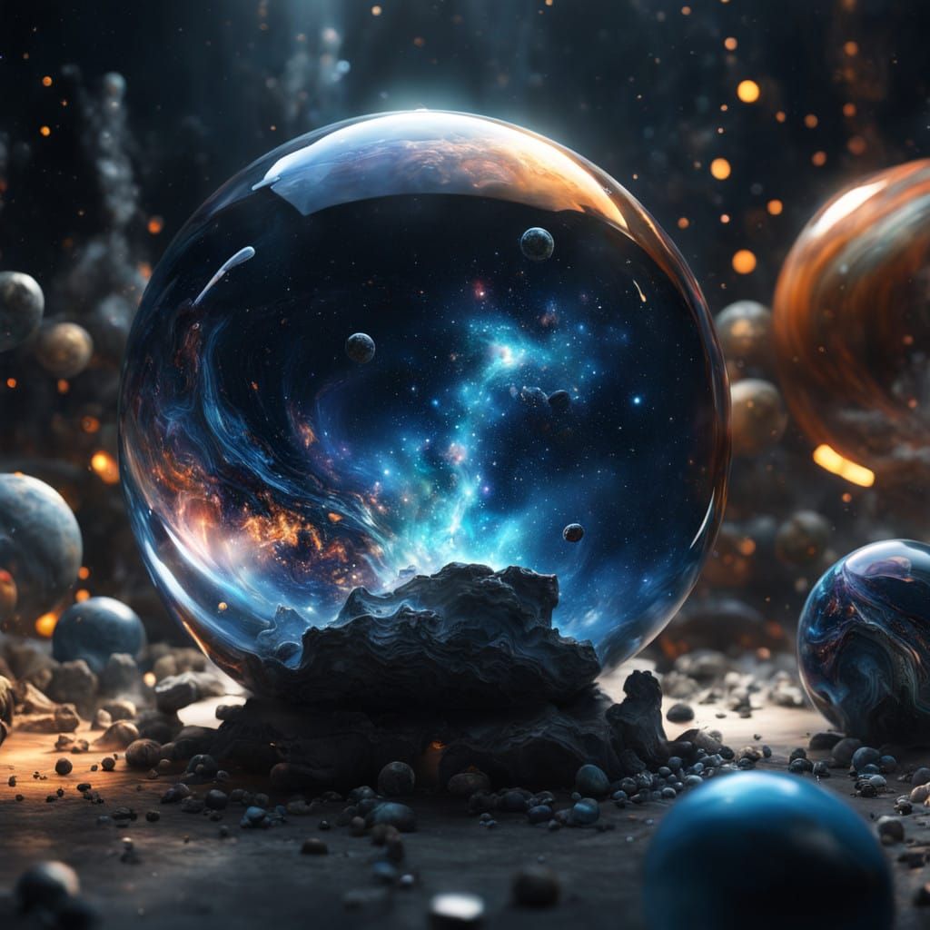 Cosmic Worlds in Miniature: Hyper-Realistic Marble Galaxies
