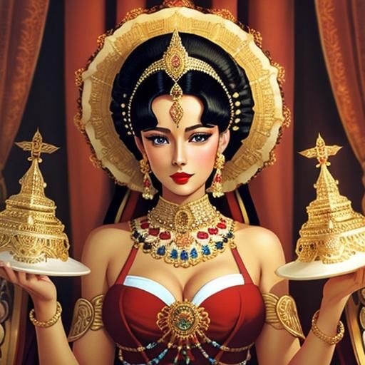 Erté Style 3D Photorealistic Masterpiece