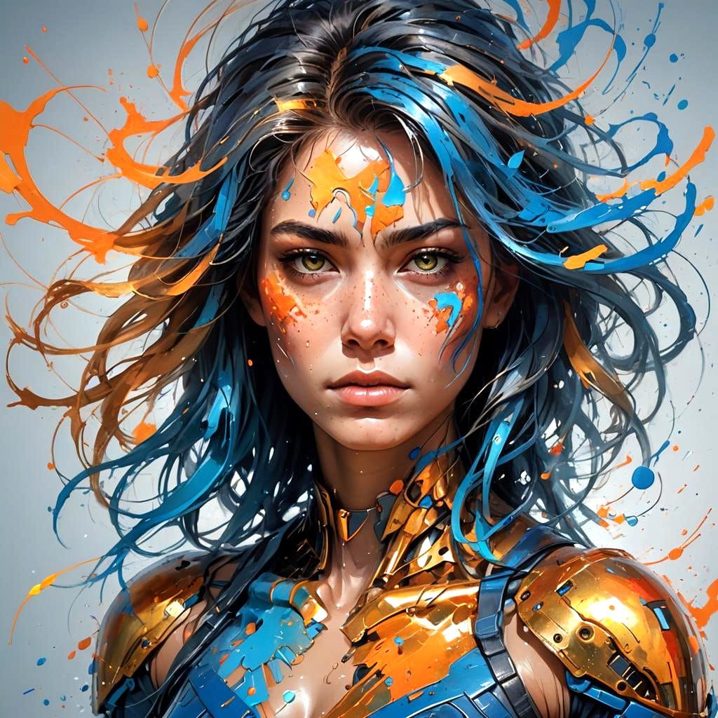 Hyperdetailed Art Nouveau Portrait with Dynamic Lighting