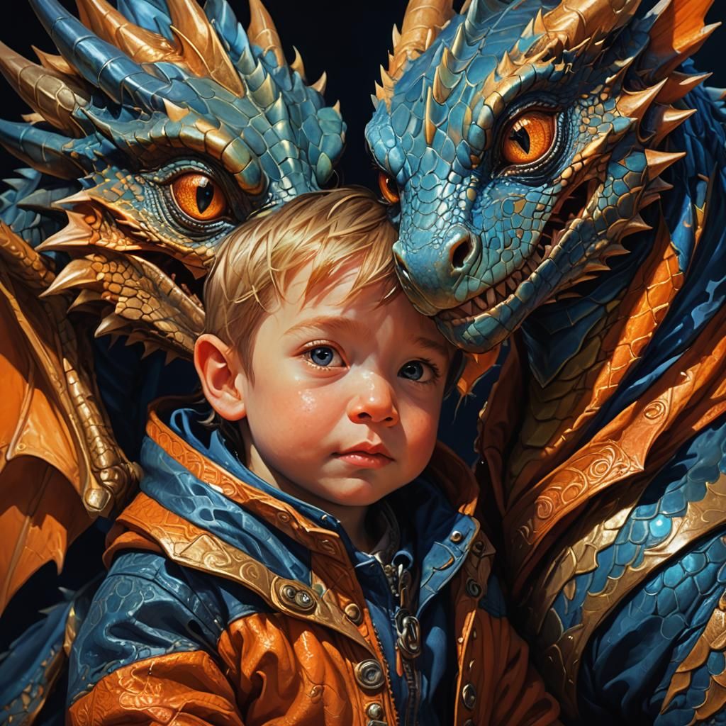 Dragon's Peek: A Fantasy Art Nouveau Concept