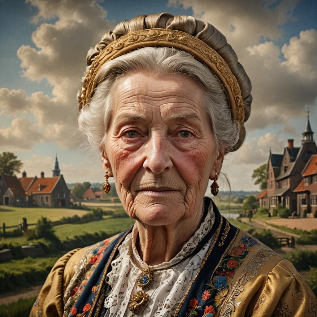 Dutch Golden Age Portrait of an Elderly Woman