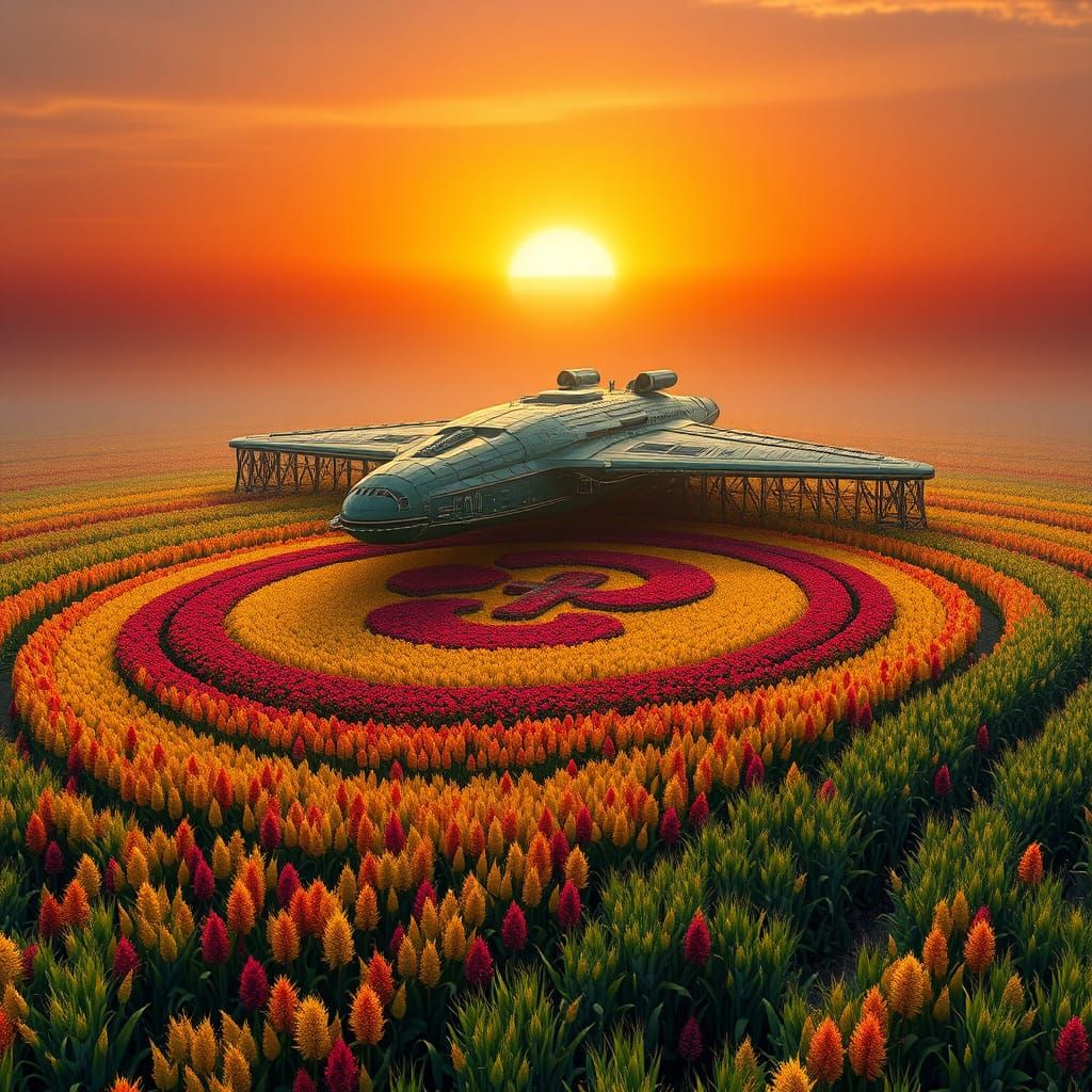 Surrealistic Crop Art Meets Futuristic Visions in 8K Digital...