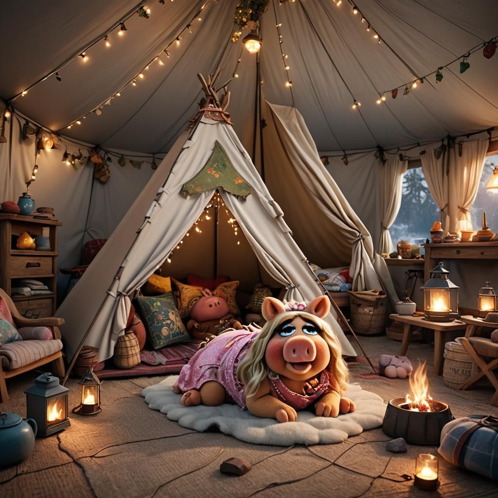 Miss Piggy's Dreamy Glamping Adventure