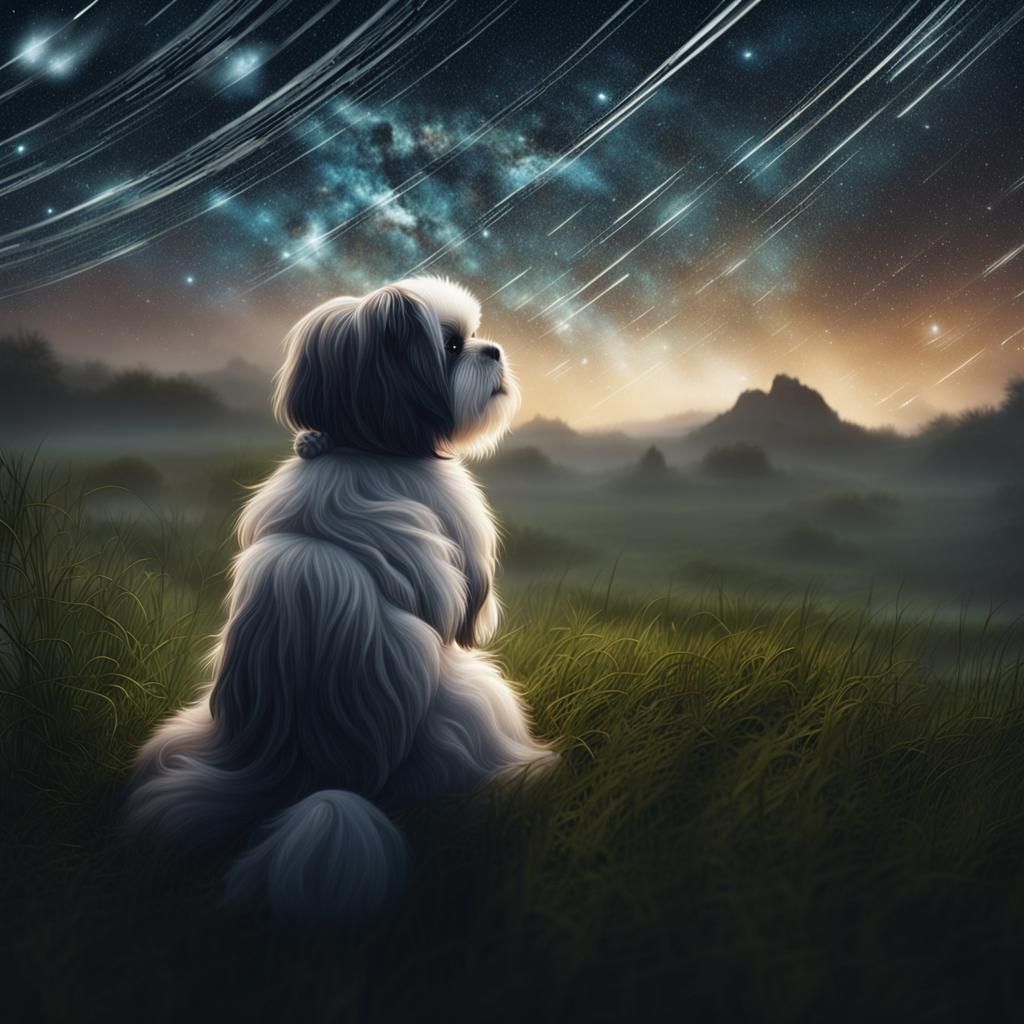 Shih tzu and Stars