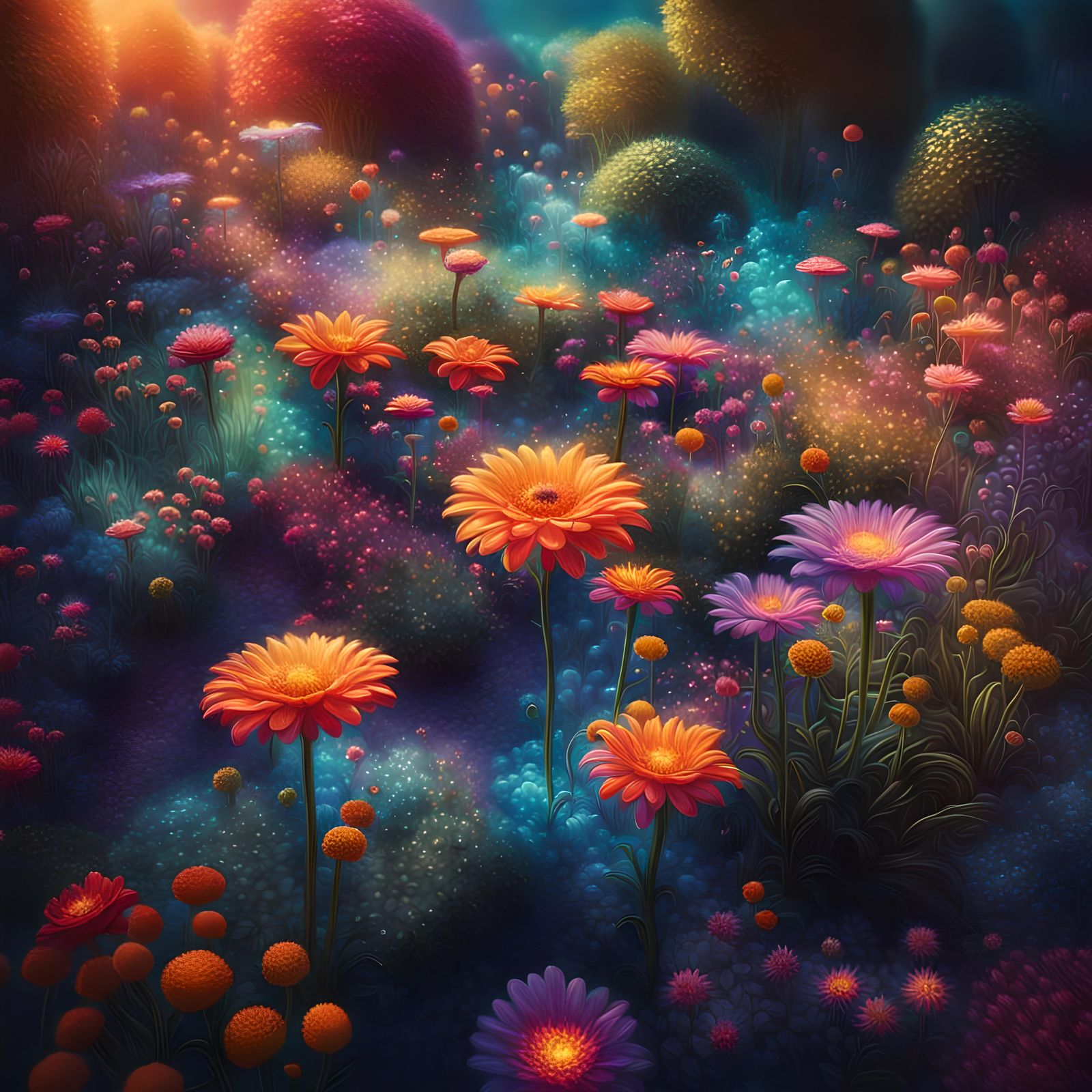The ethereal life of flowers