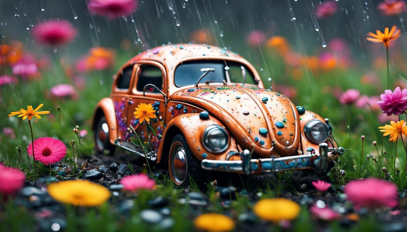 Beetle's Eye View: Rainy Day Details