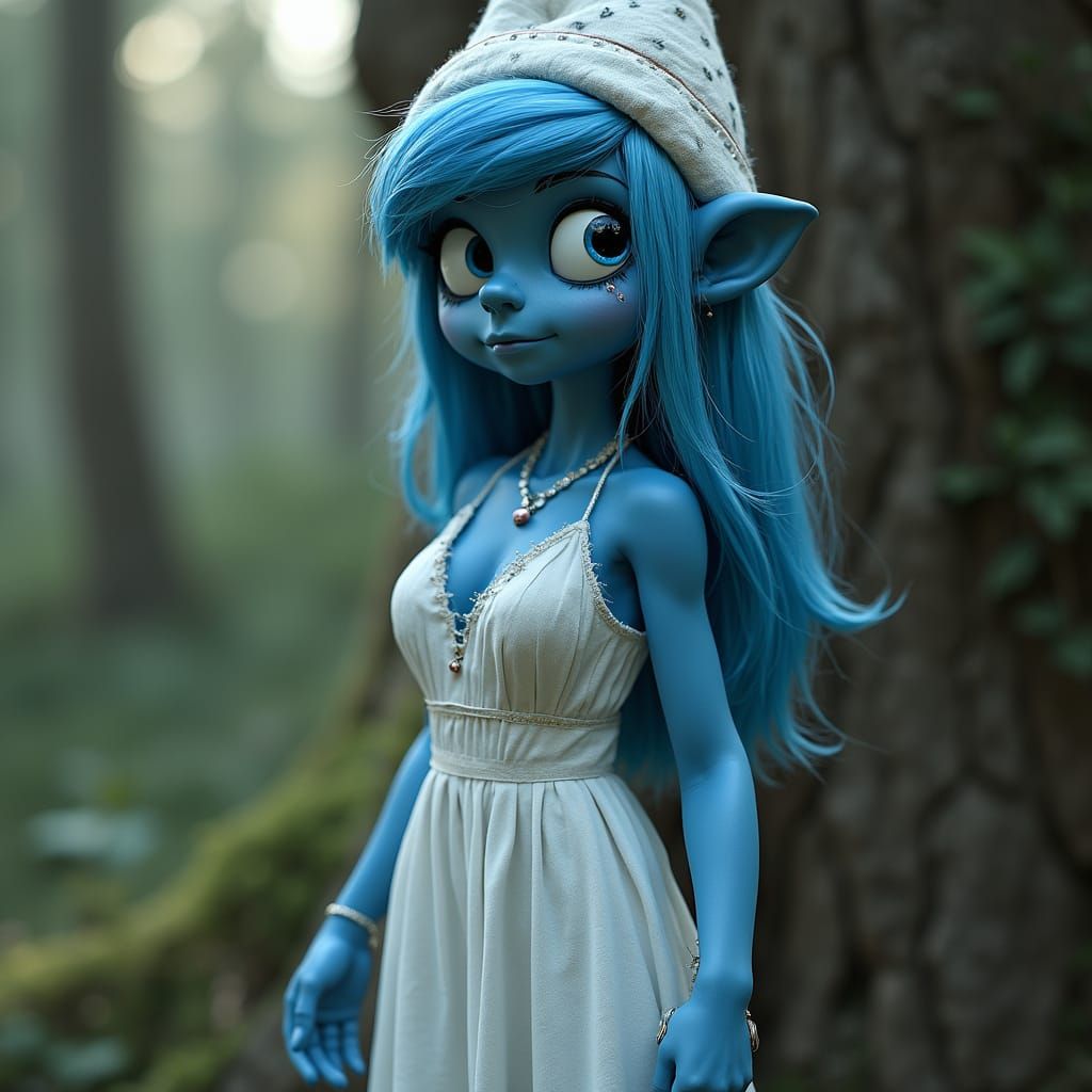 Gothic Smurfette - A Charismatic Transformation