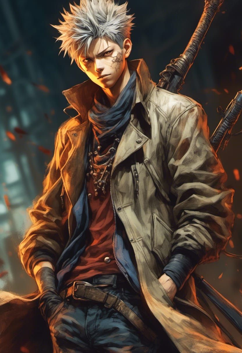 Yuji Itadori as Bloodborne Hunter