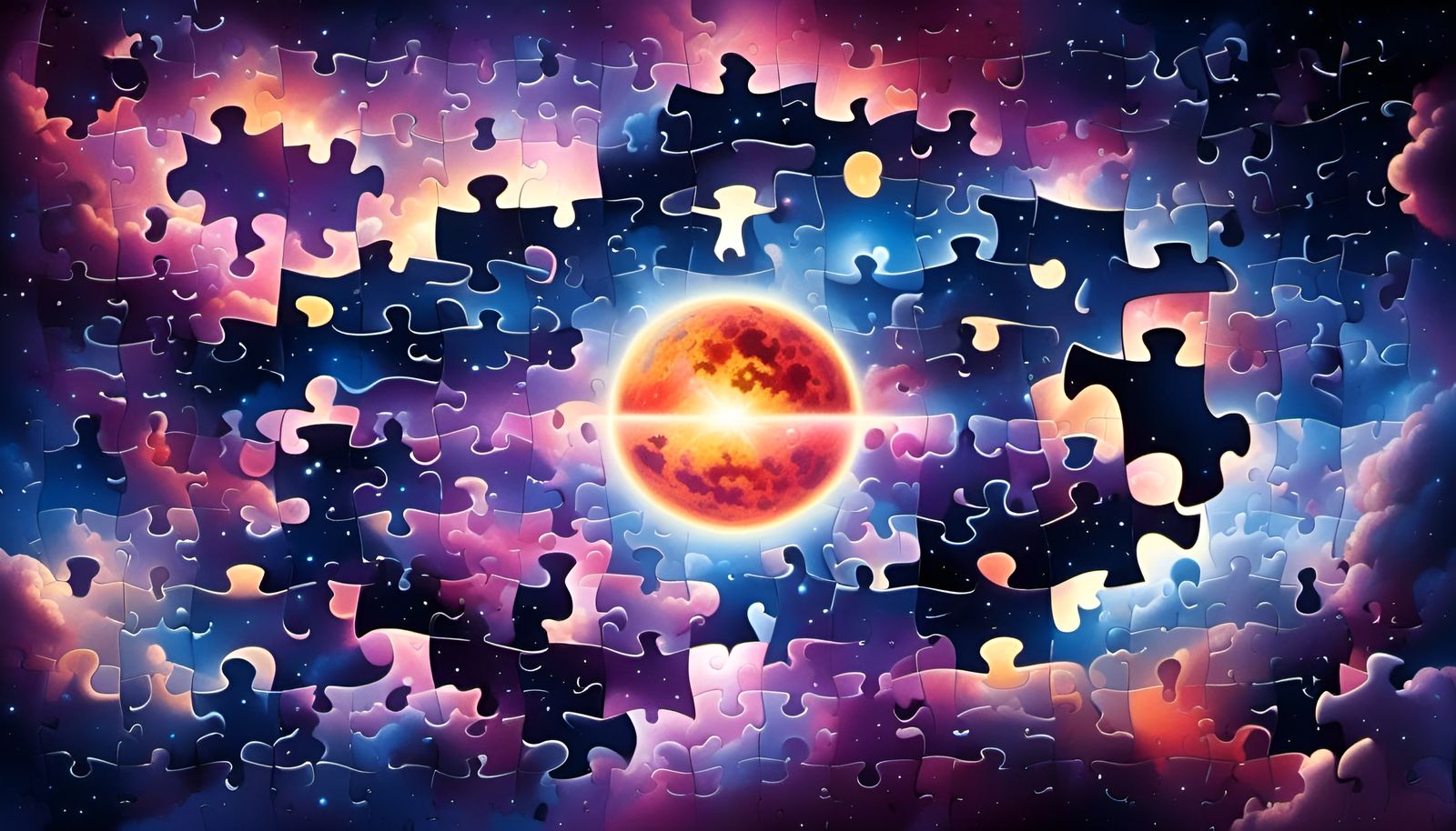 Cosmic Astral Jigsaw Puzzle: Intricate Detail