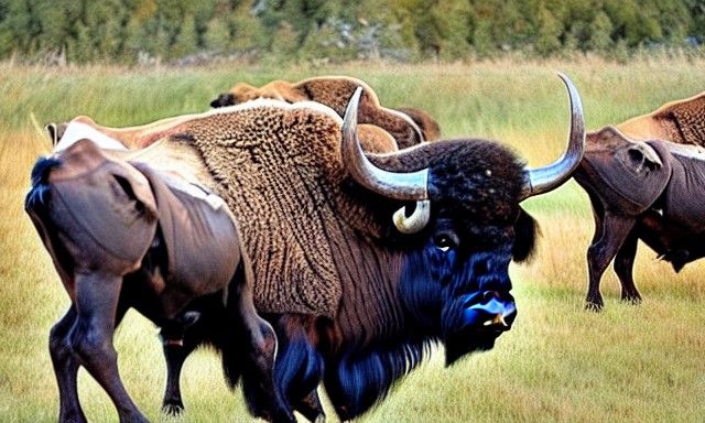 Buffalo Wordplay: An AI Generated Image