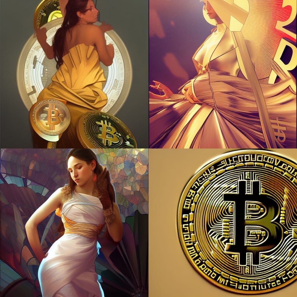 Bitcoin Surveillance Currency: Digital Concept Art