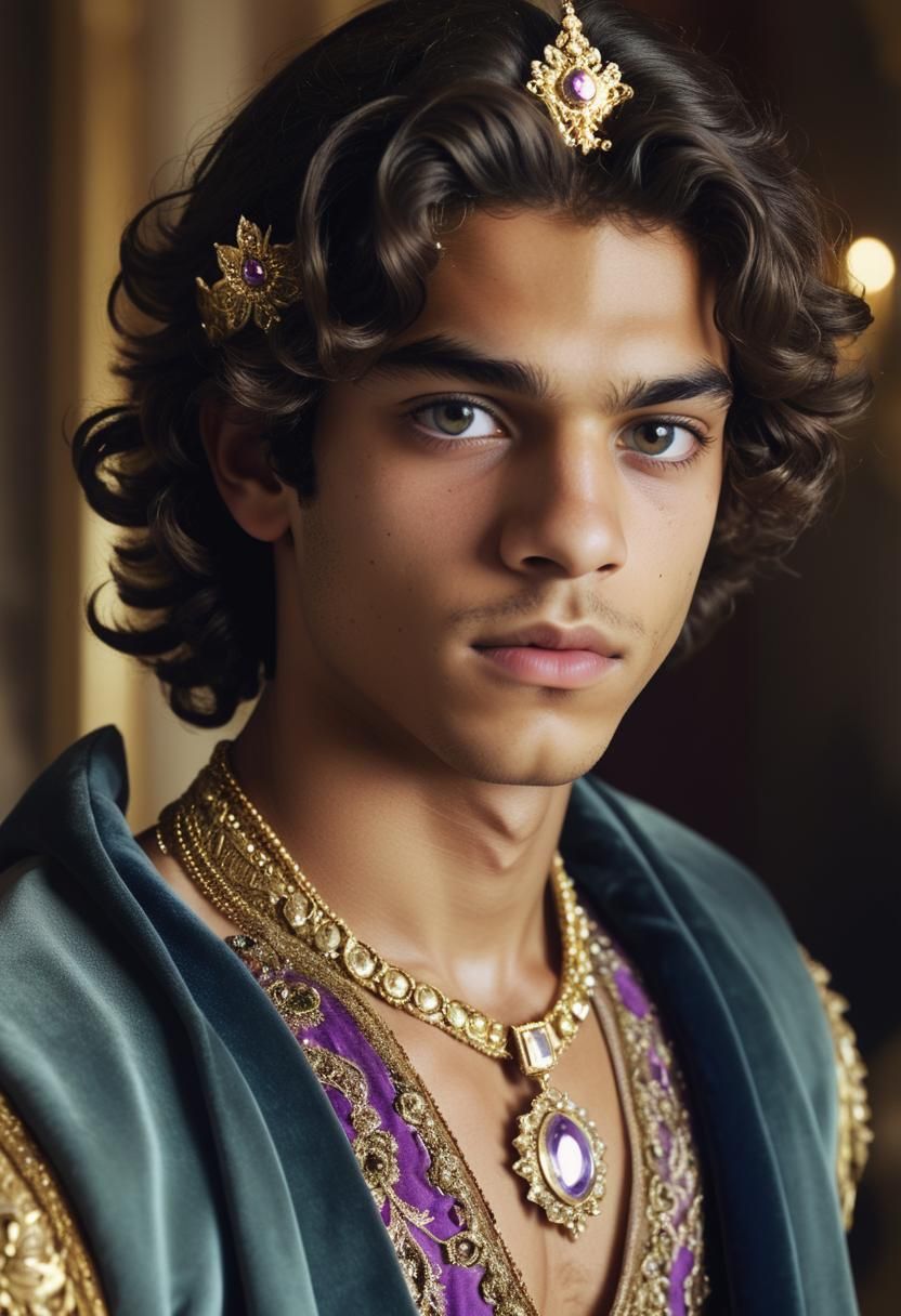 Persian Prince Portrait in Testino Photography Style