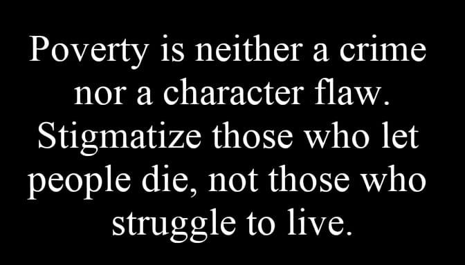 Inspirational Quote About Poverty and Social Responsibility