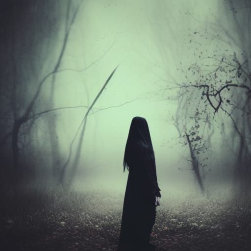 Dark Fantasy Woman in 90s Vampyr Style