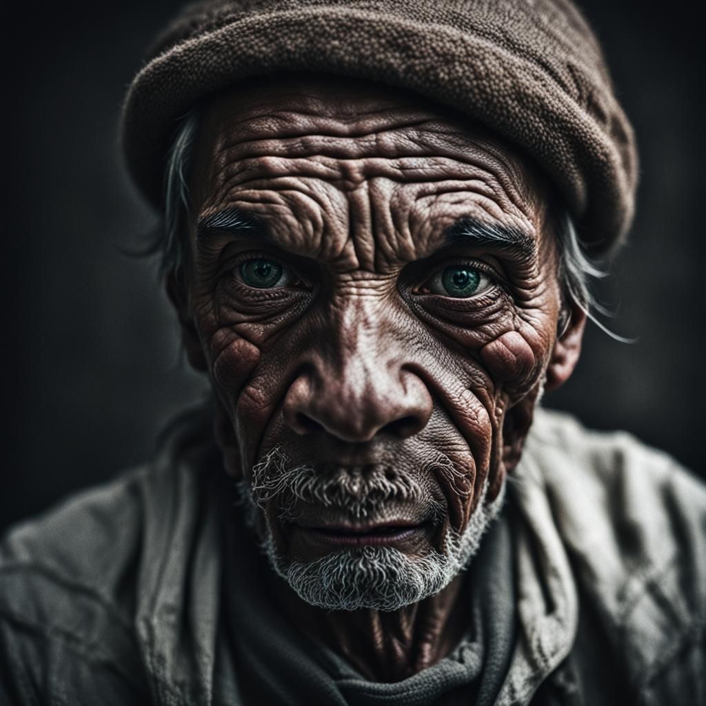 Emotional Close-Up Portrait in Ambient Light