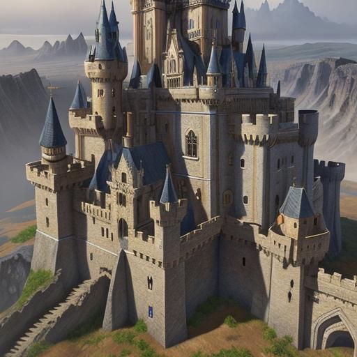 Fantastical Castles in Detailed Matte Painting Style
