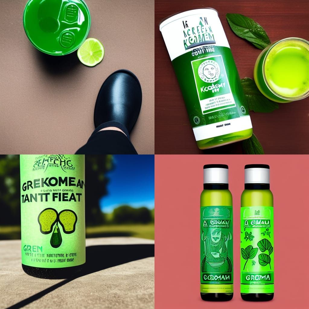 Green Kombucha Man Smelling Feet