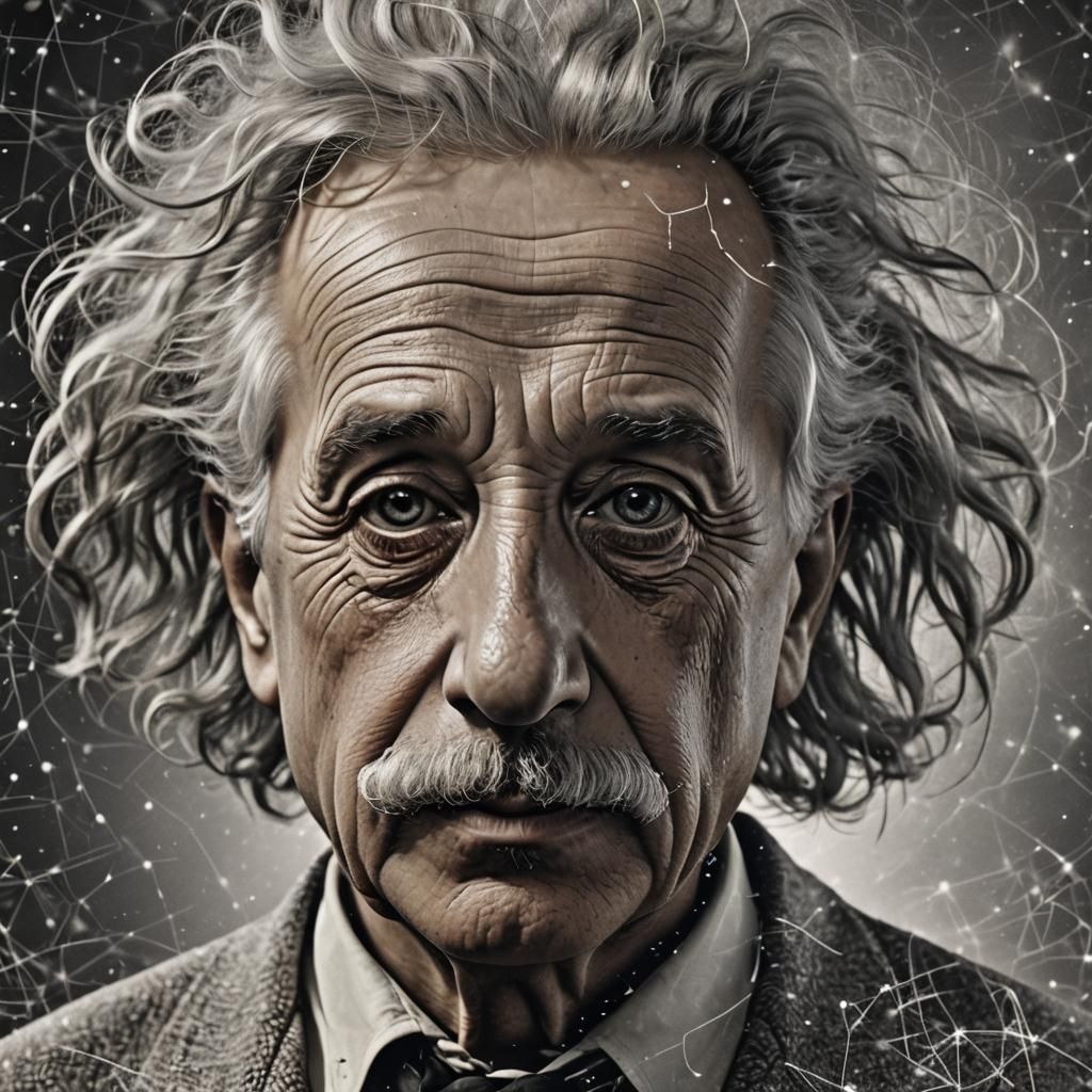 Einstein and Oppenheimer: Hyperdetailed 8k Photo