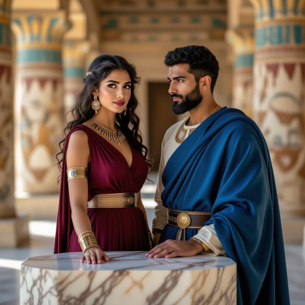 Ancient Assyrian Woman Portrait in Professional Photography ...