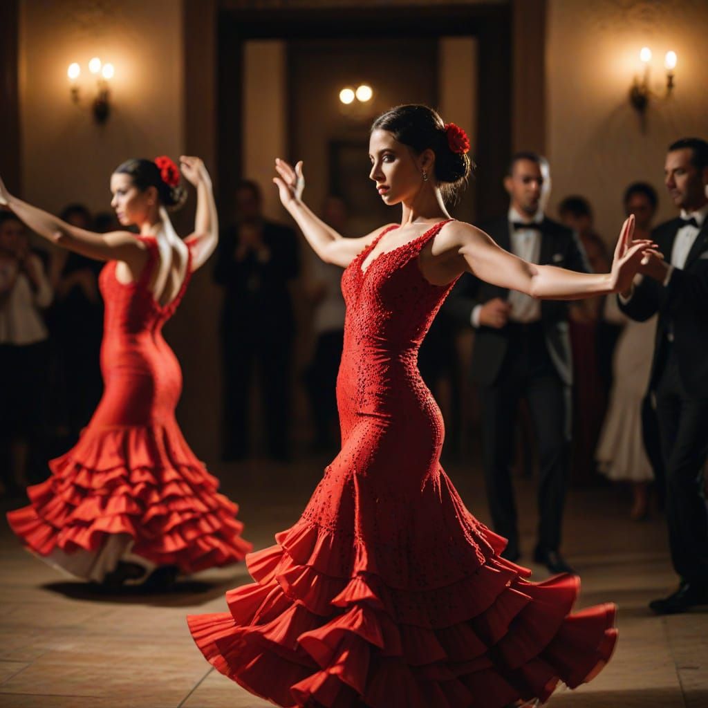 Passionate Flamenco Dancers in Natural Light