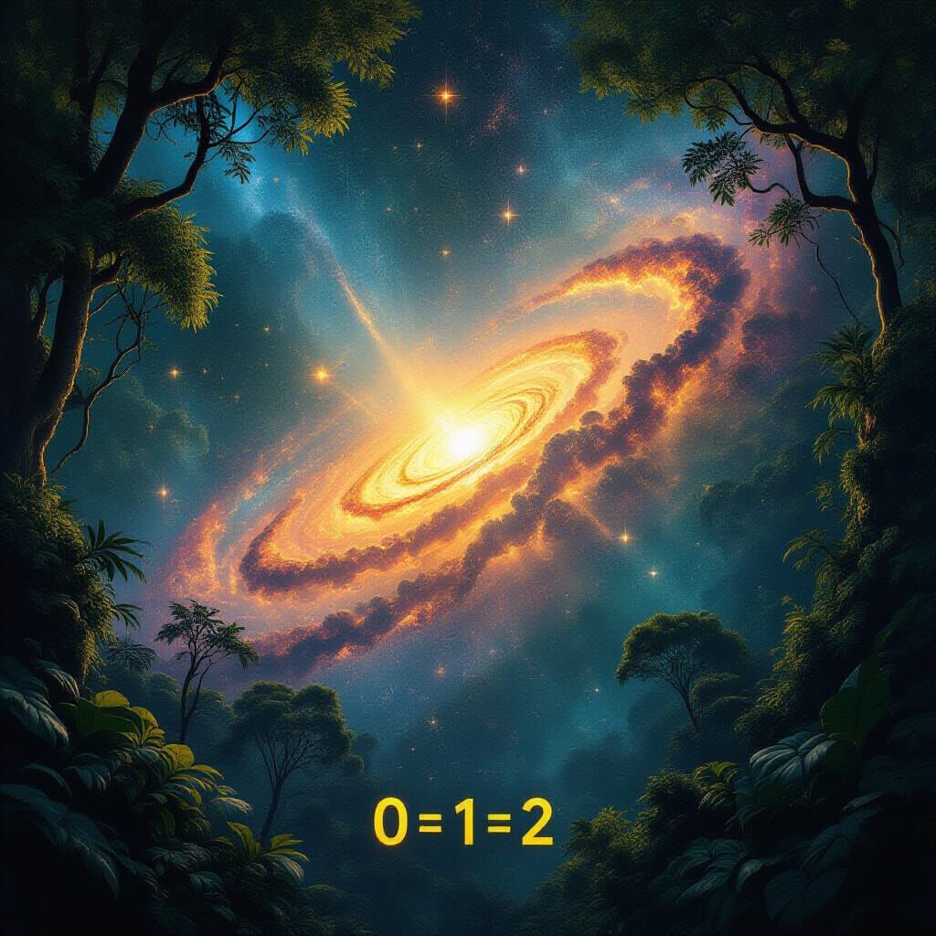 Cosmic Amazon Voyage to Infinite Space Digital Art