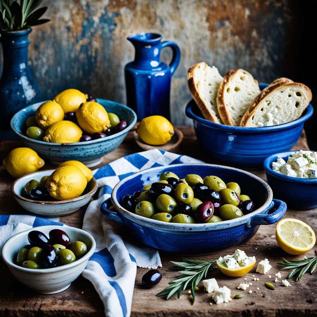 Greek Still Life Inspired by Old Masters