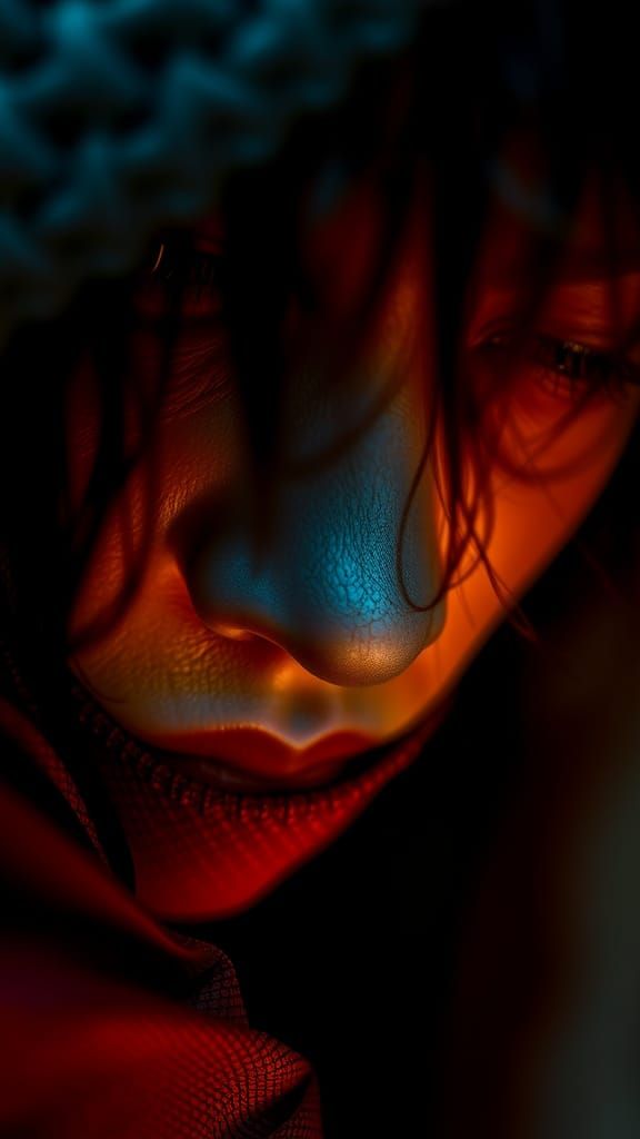 Intimate, Realistic Subject with Telephoto Lens Effect