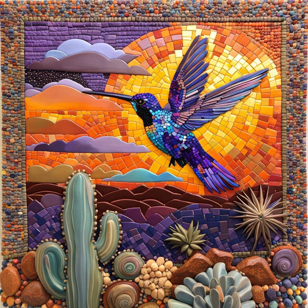 Hummingbird Mosaic