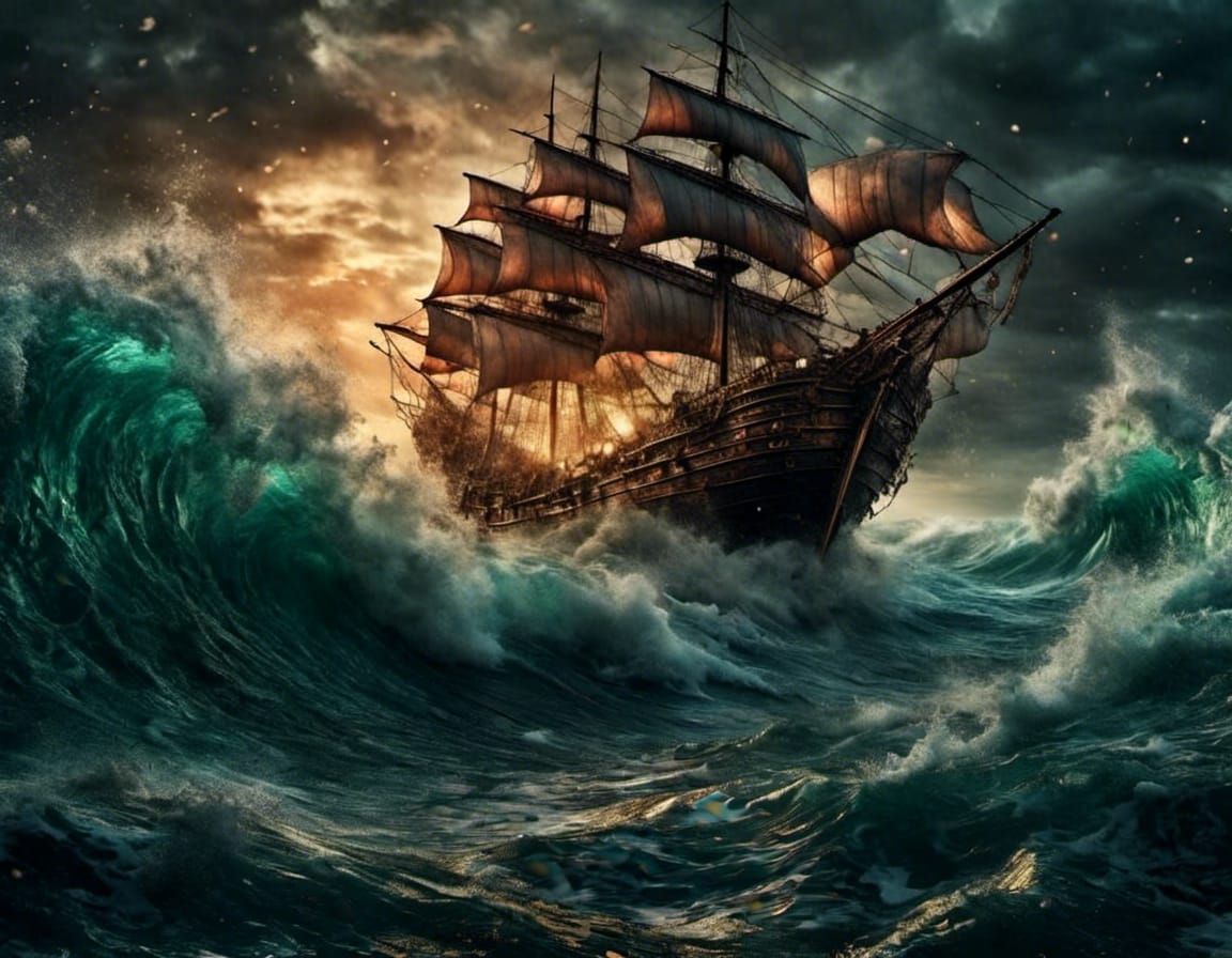 Ship in a Bottle Amidst a Storm