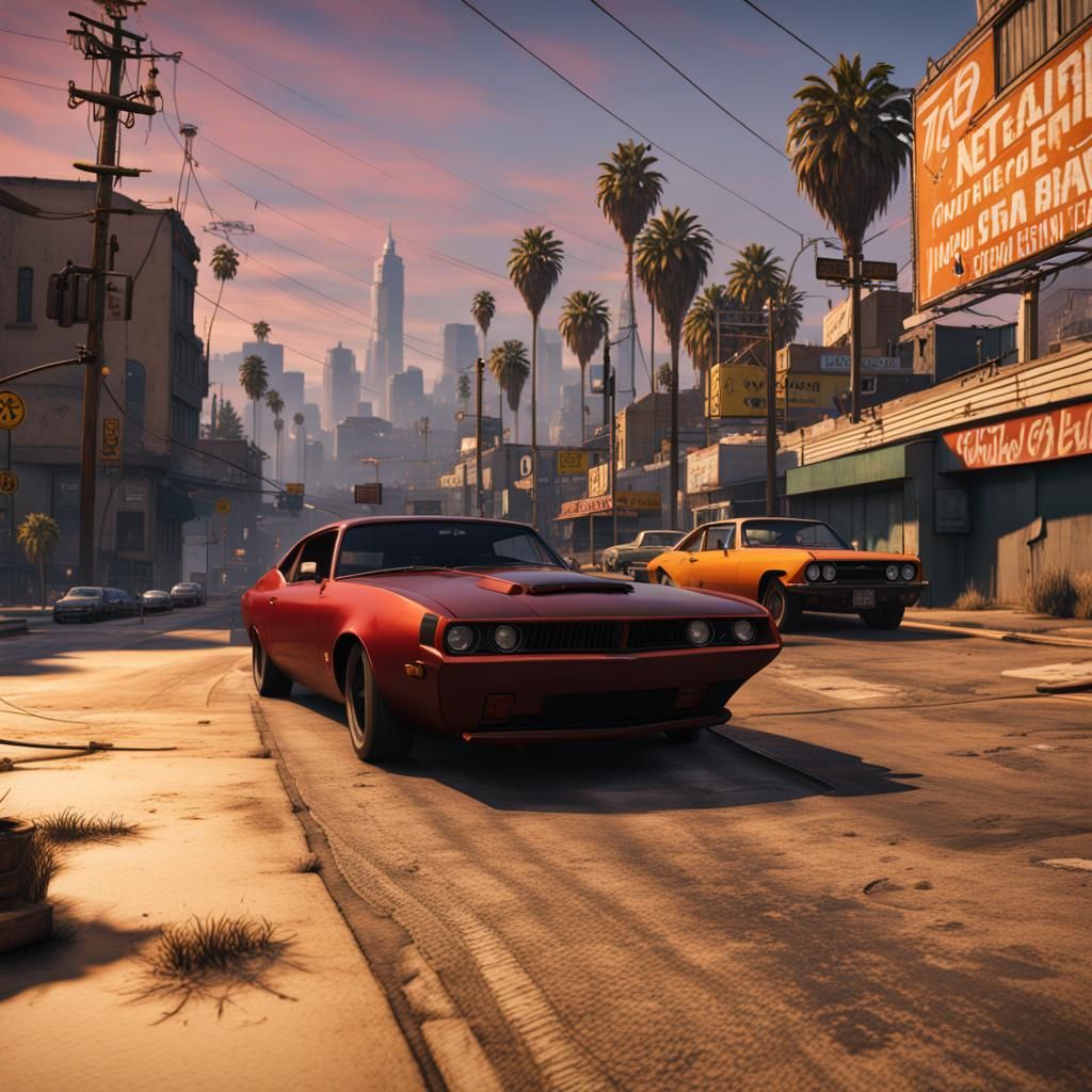 Grand Theft Auto Splash Screen Concept Art