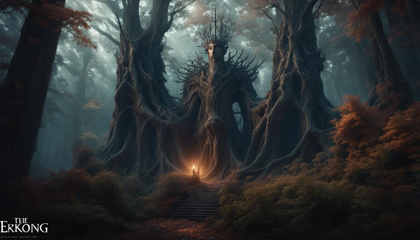 Erlkönig Specter in Dark Forest: Fantasy Concept Art
