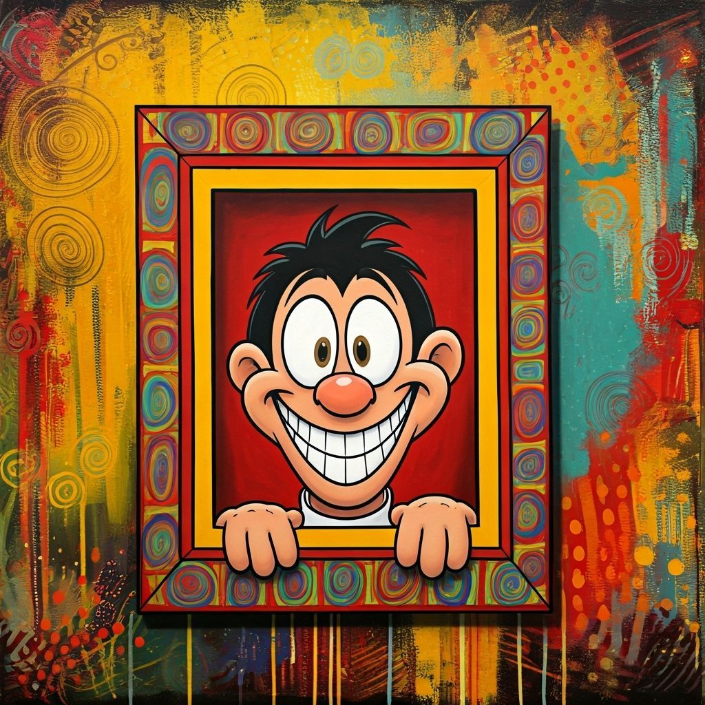 El Poco Loco Portrait in Cartoon Surrealism Style