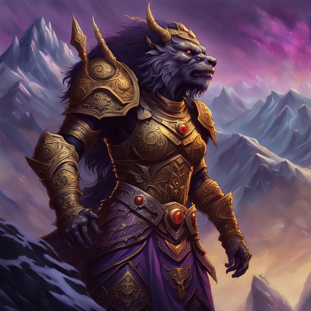 Female Bugbear Warrior on Misty Mountain