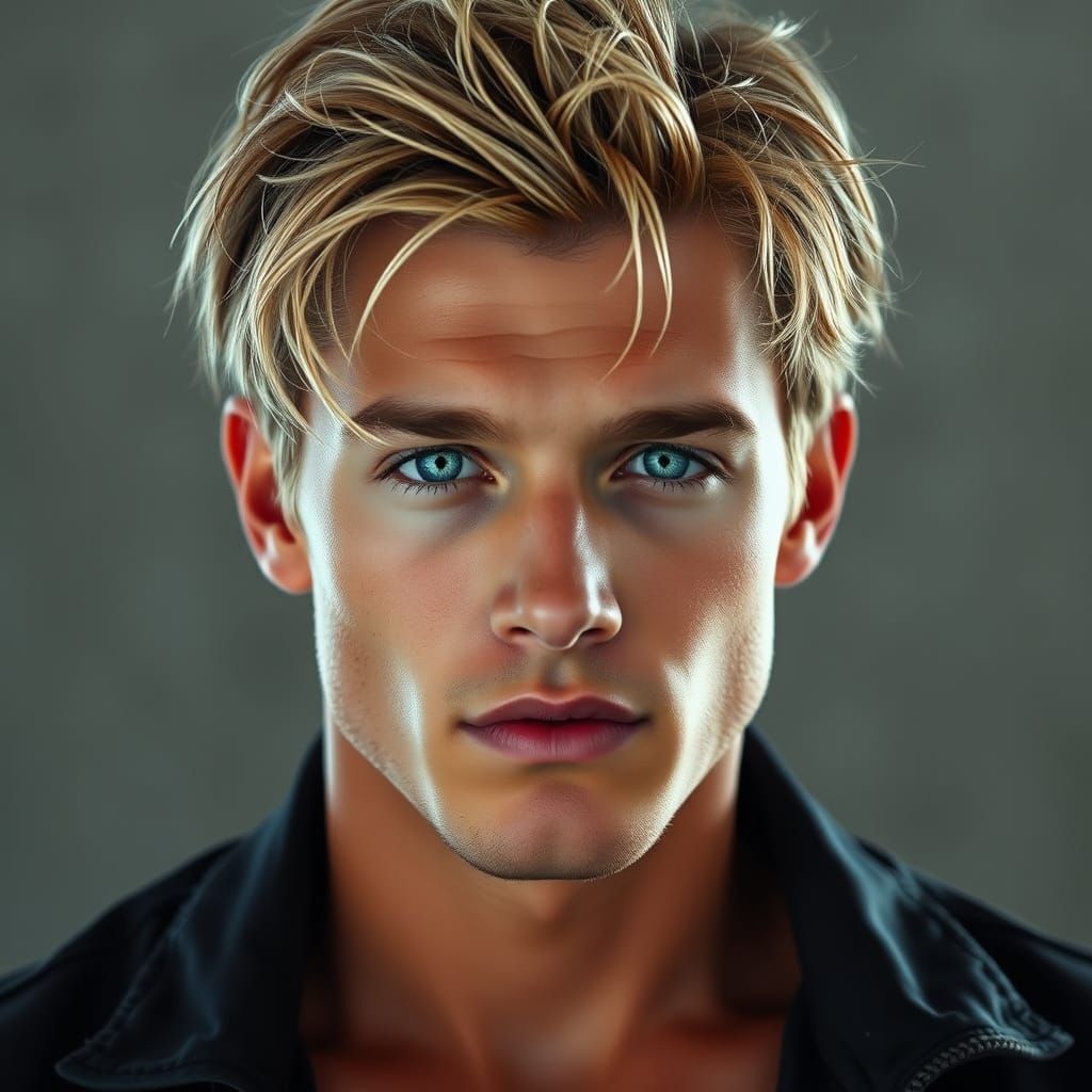 Chiseled Male Model in Effortless Cool Pose