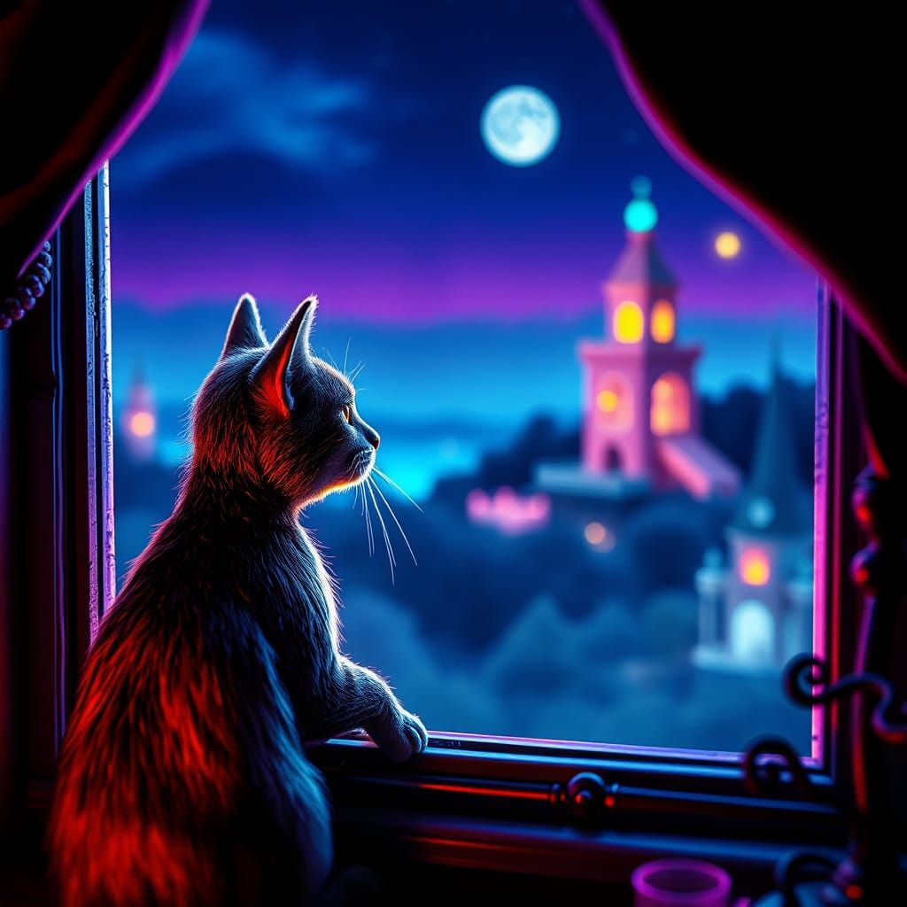 Cat and Dog in Dr. Seuss Style