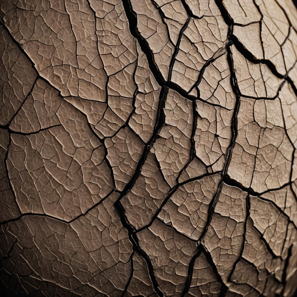 Macro Photo of Cracked Dry Human Skin