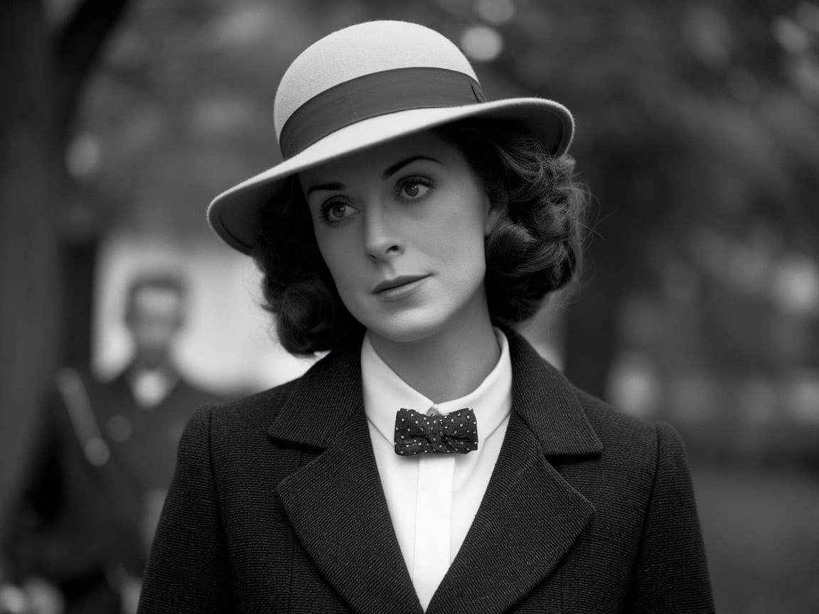 Mournful Man in a Dark Film Noir Scene