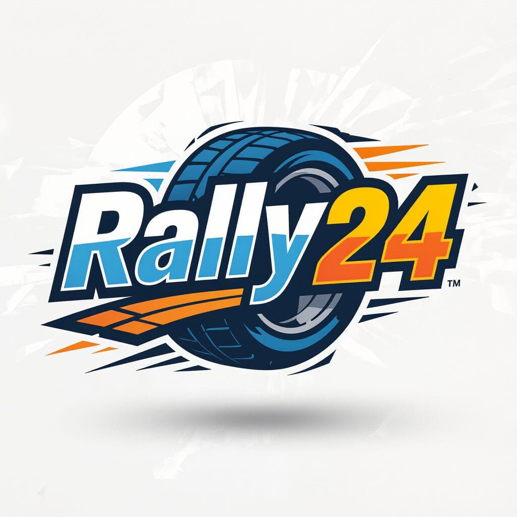 Rally24 Vector Logo Design: Speed and Movement