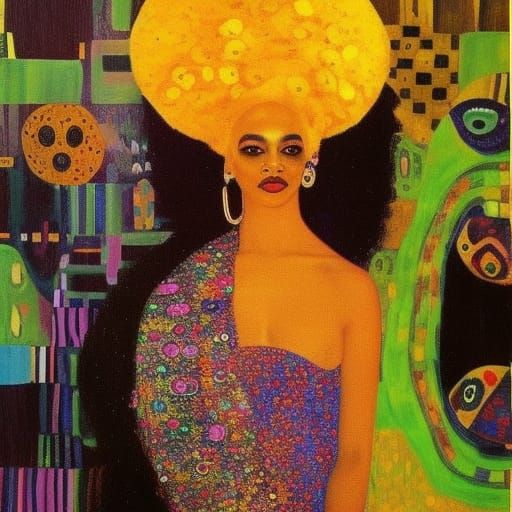 Voodoo Queen in the Style of Klimt