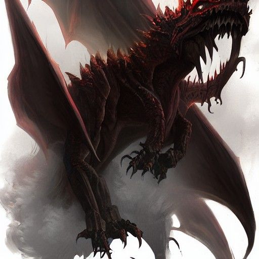 Sinister Blight Dragon in Demonic Fire