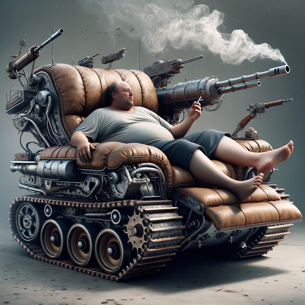 Armchair War Tank Fusion: Industrial Futurism