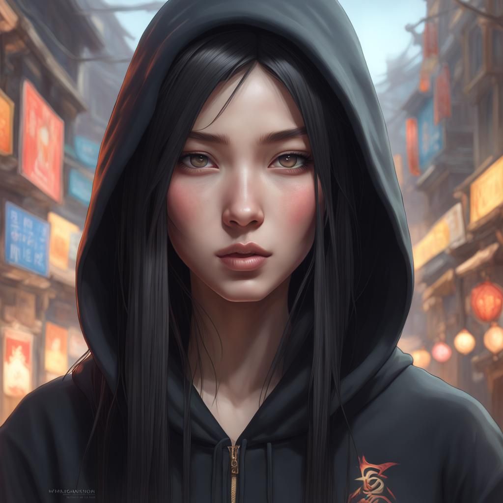 Portrait of a Girl in Hyperdetailed Style